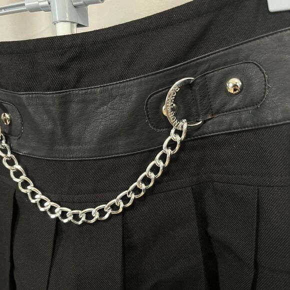 Royal Bones Tripp NYC Daang Goodman Women Small Cyber Punk Gothic Emo Mini Skirt - Picture 2 of 6